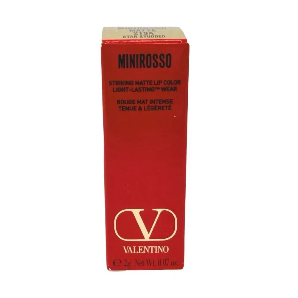 Valentino Mini Rosso Striking Matte Lip Color - 0.07 oz / 2g - 219A Star Studded